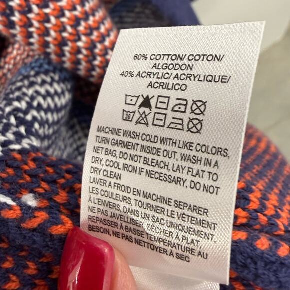 🆕Lucky Brand Draped Open Long Cardigan Aztec Print SZ S NWT! - Picture 4 of 6